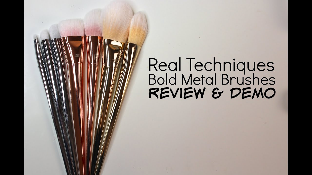 Обзор коллекции кистей Real Techniques Bold Metal Brush | Бейли Б.