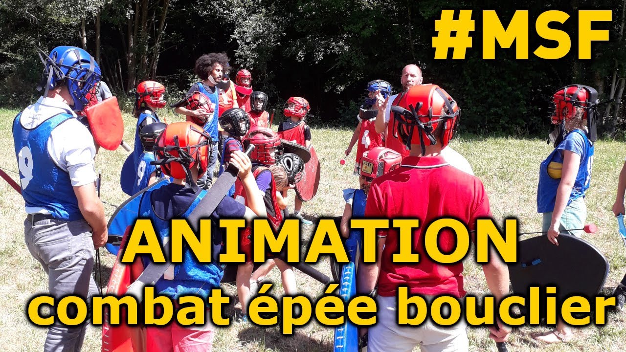 Animation combat &eacute;p&eacute;e bouclier et battle arc