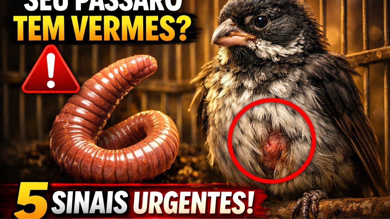 Urgente: 5 Sinais Que Seu Pássaro Está com Vermes e Você Não Viu! 🪱