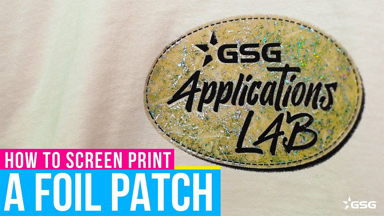 How to Screen Print a THICK HD Foil Patch