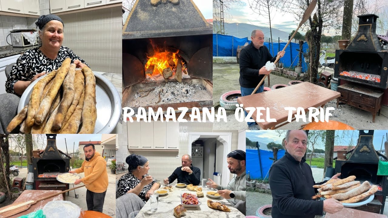 Ramazana özel🥁Odun ateşinde🔥Köy fırınında kır pidesi...#ramadan #pide #vlog #iftar #sahur #gündem 