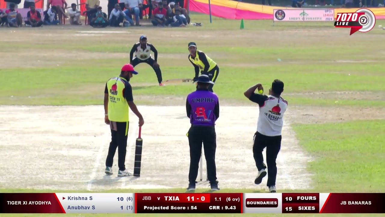 TIGER XI AYODHYA VS JB BANARAS MATCH AT UPCL CUP 2024