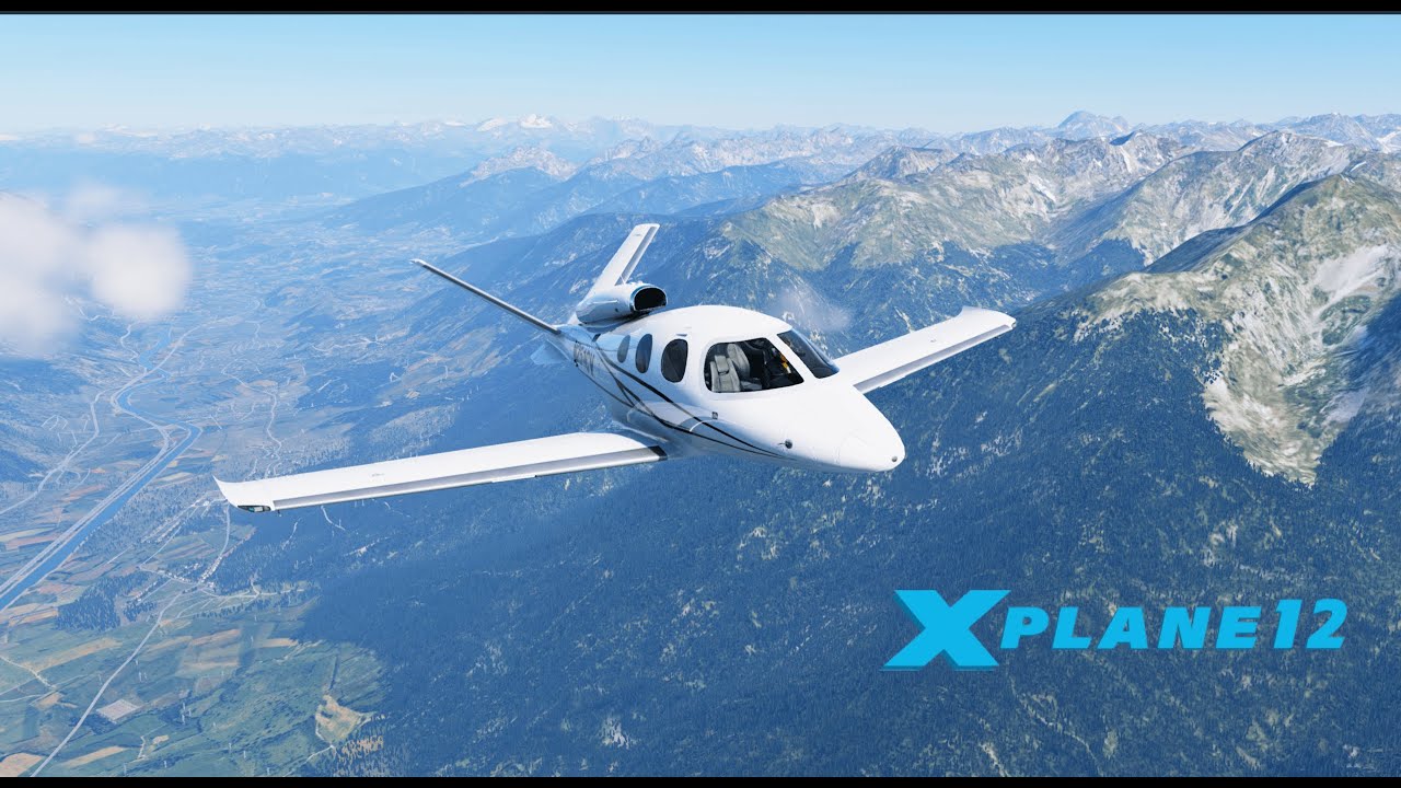 Flying the Cirrus SF50 Over the Alps | Austria(Innsbruck) to Switzerland(Zürich) in X-Plane 12