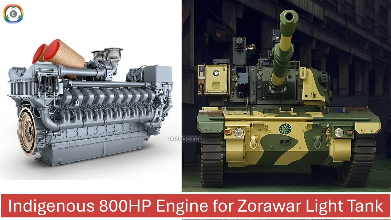 Двигатель Indigenous мощностью 800 л.с. для лёгкого танка Zorawar