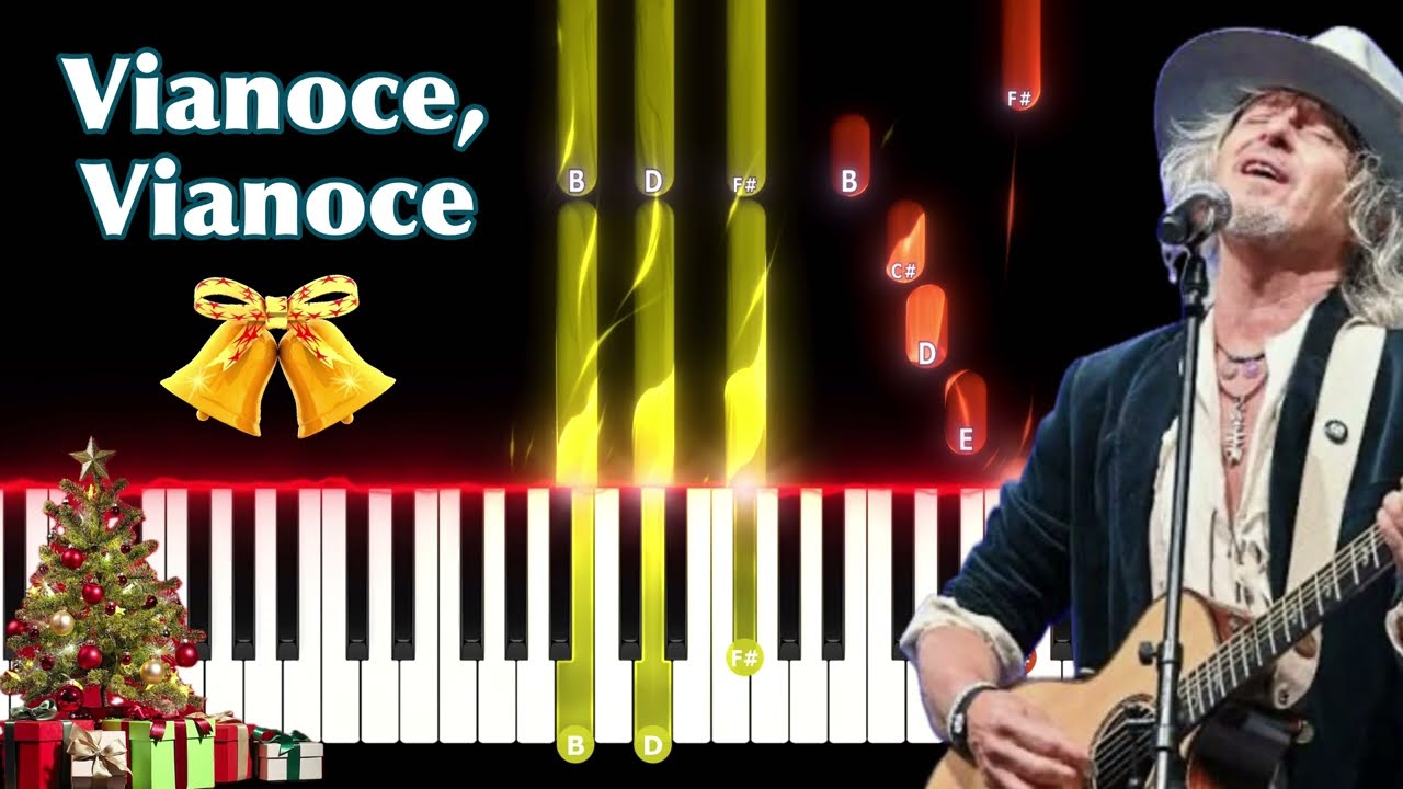 P. Nagy - Vianoce, Vianoce + noty, mp3 a midi / #pianotutorial rýchlo aj pomaly