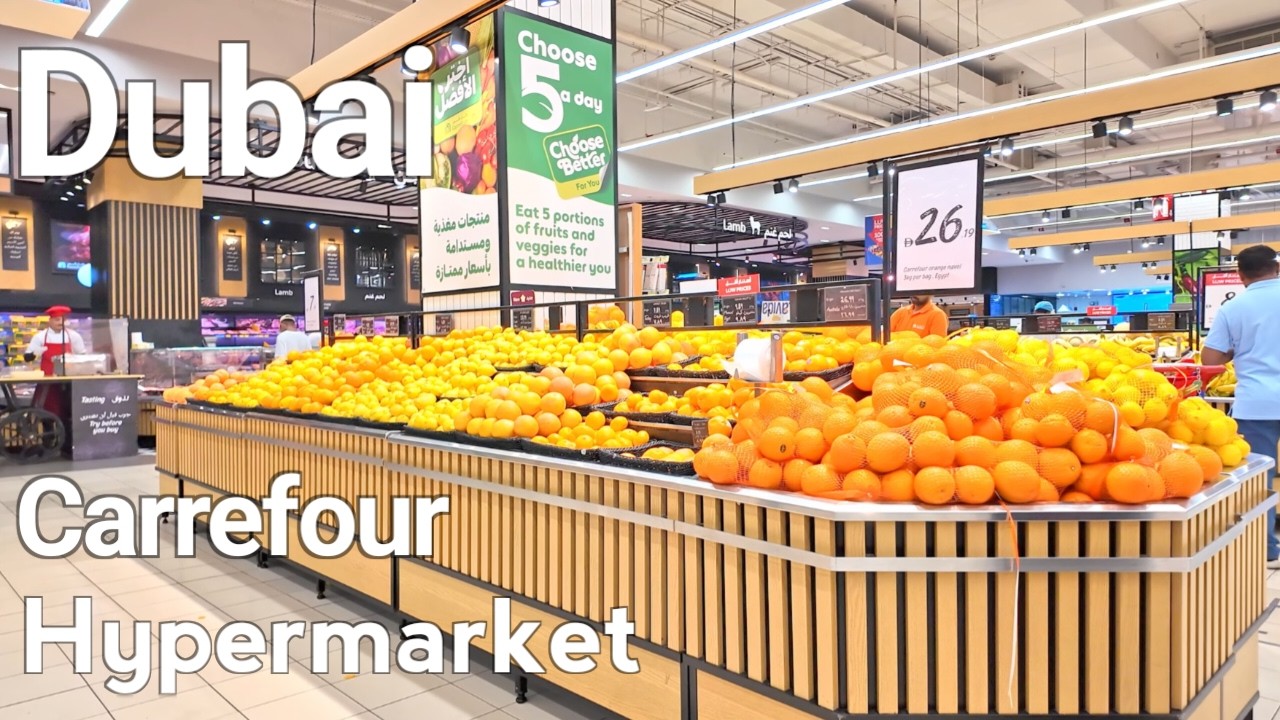 Dubai [4K] Carrefour Hypermarket Prices 2026 | Dubai Carrefour, Mall of the Emirates Walking Tour 🇦🇪