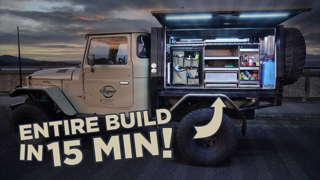 300 hours to BUILD my DREAM CAMPING setup | Timelapse