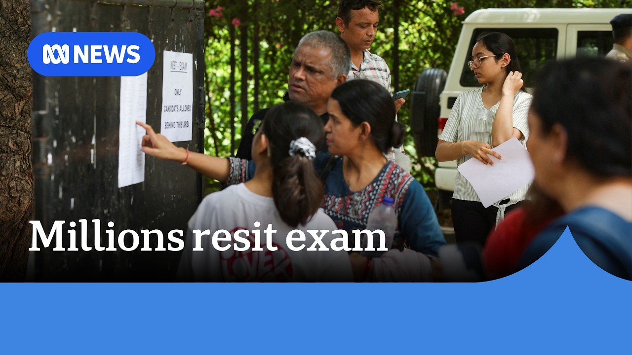 Millions resit Indian medical school exam after leaked question scandal | ABC NEWS