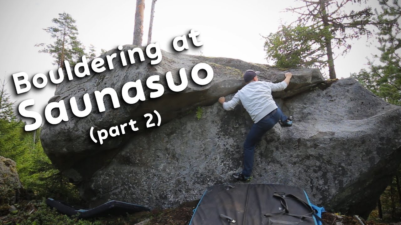 Bouldering at Saunasuo (Vesilahti, Finland) (part 2)