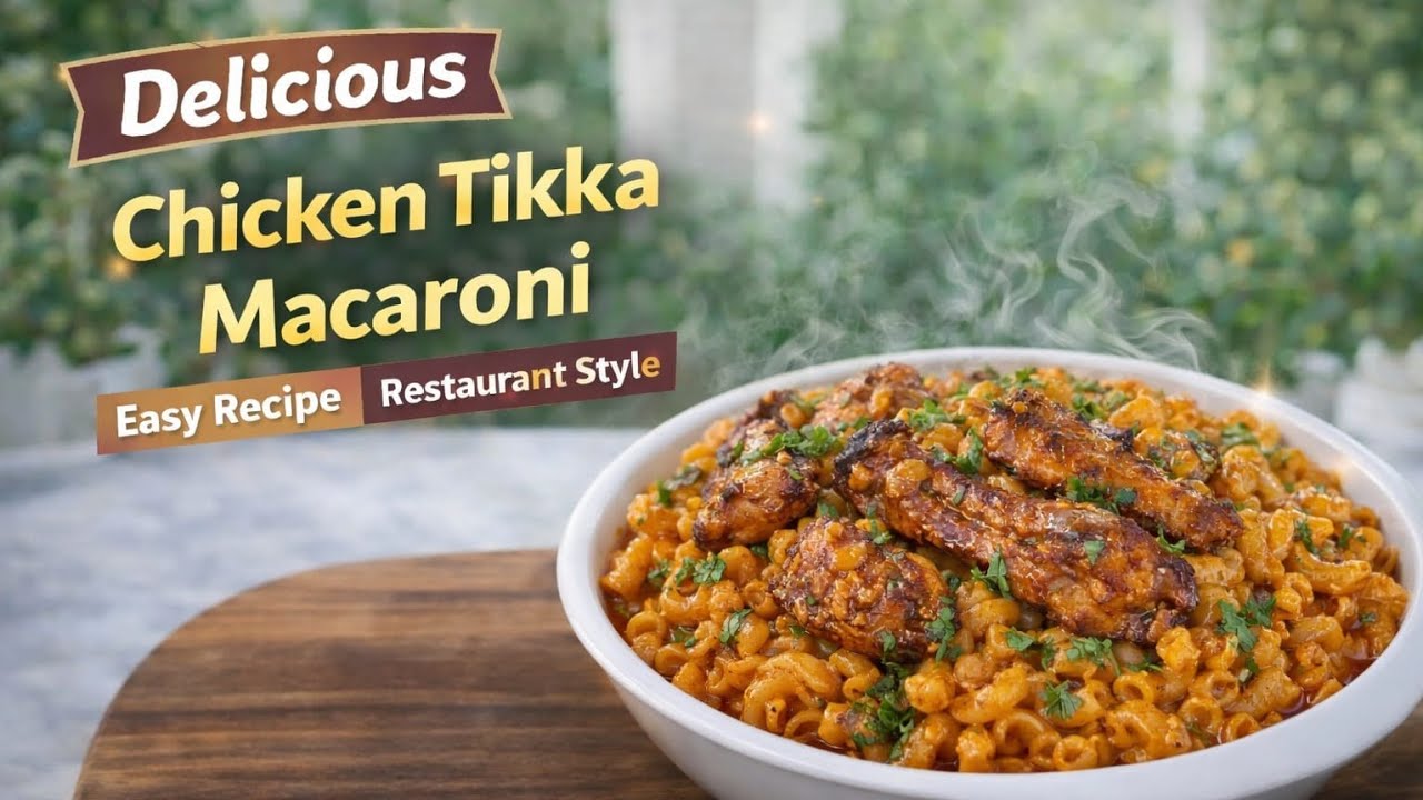 Delicious Chicken Tikka Macaronies | Easy Restaurant Style Recipe | ASMR Cooking 