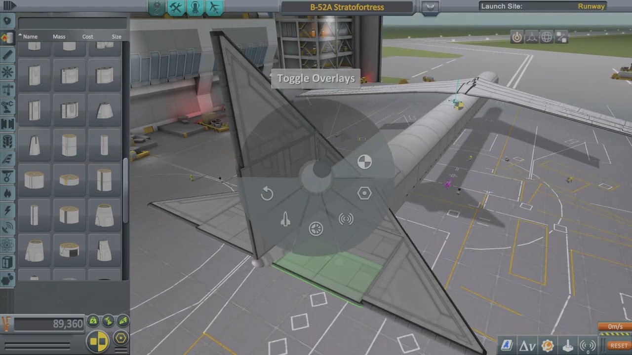 Full unedited construction of my B-52A Superfortress in Kerbal Space Program