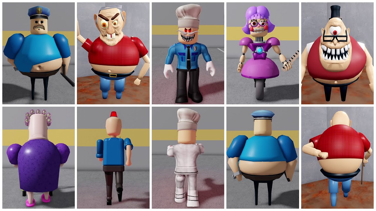 What Happen If I Become All Decent Obbies & PlatinumFalls Characters Stinky, Cop, Grandpa, SpongeBob