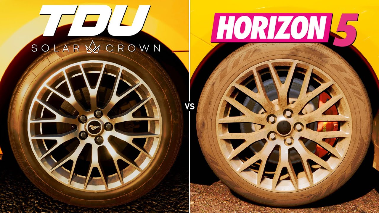 Test Drive Unlimited Solar Crown vs Forza Horizon 5 - Physics and Details Comparison