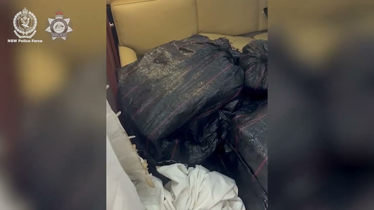 More than a tonne of cocaine seized vessel intercepted 9NM off Nambucca Heads NSW Police Vision