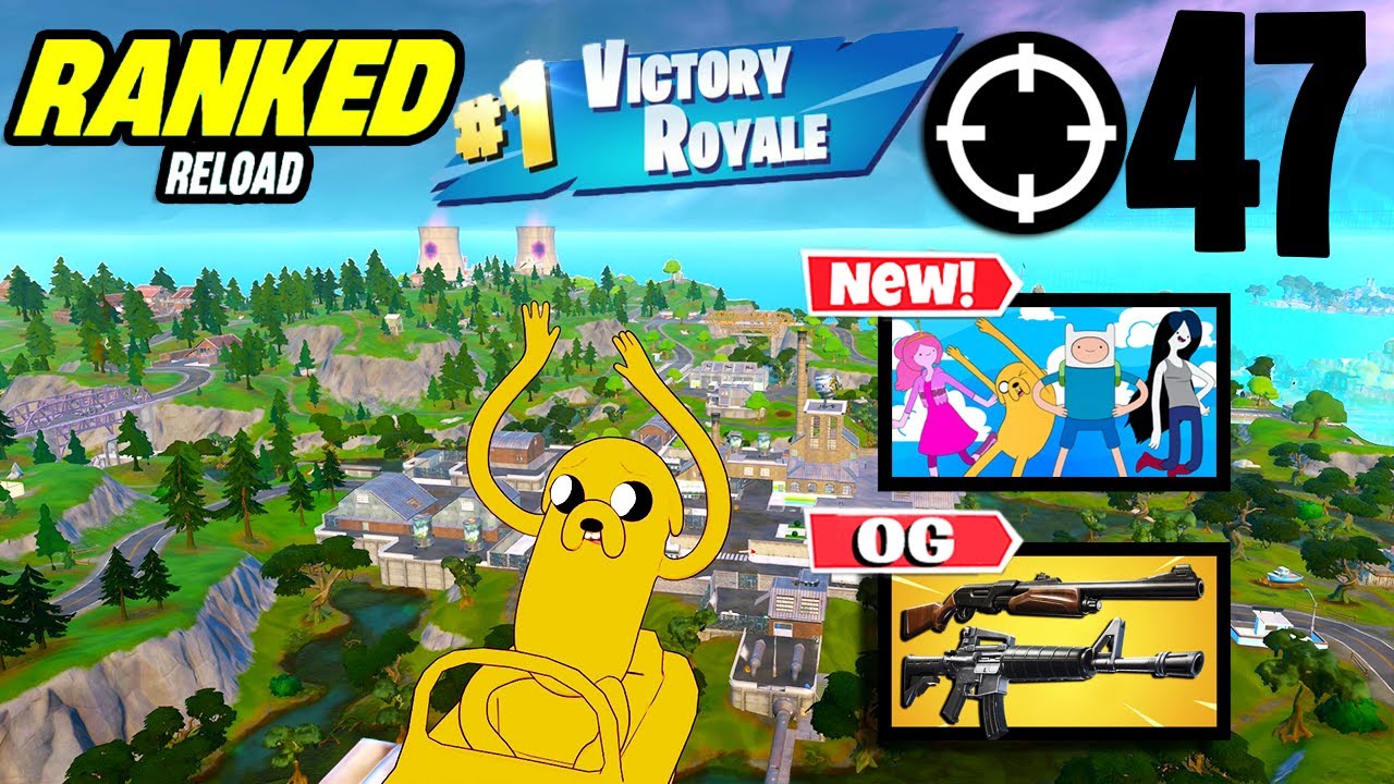 NEW! Fortnite Reload Map | 47 Eliminations Solo vs Squads | Adventure Time Gameplay | PS4 Controller