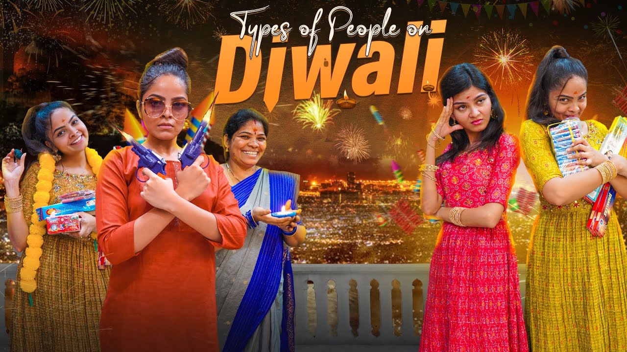 Types of people on Diwali || Niha Sisters || Comedy || Diwali