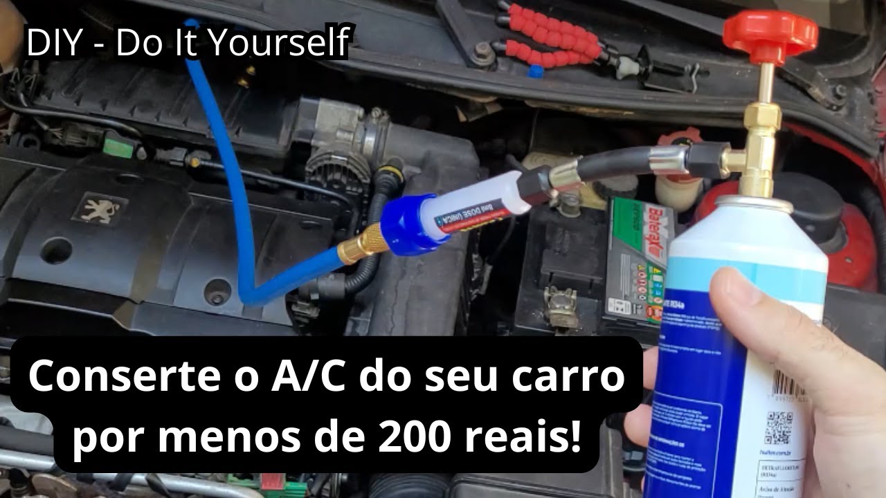 Carga de gás no Ar condicionado do seu carro - Faça você mesmo