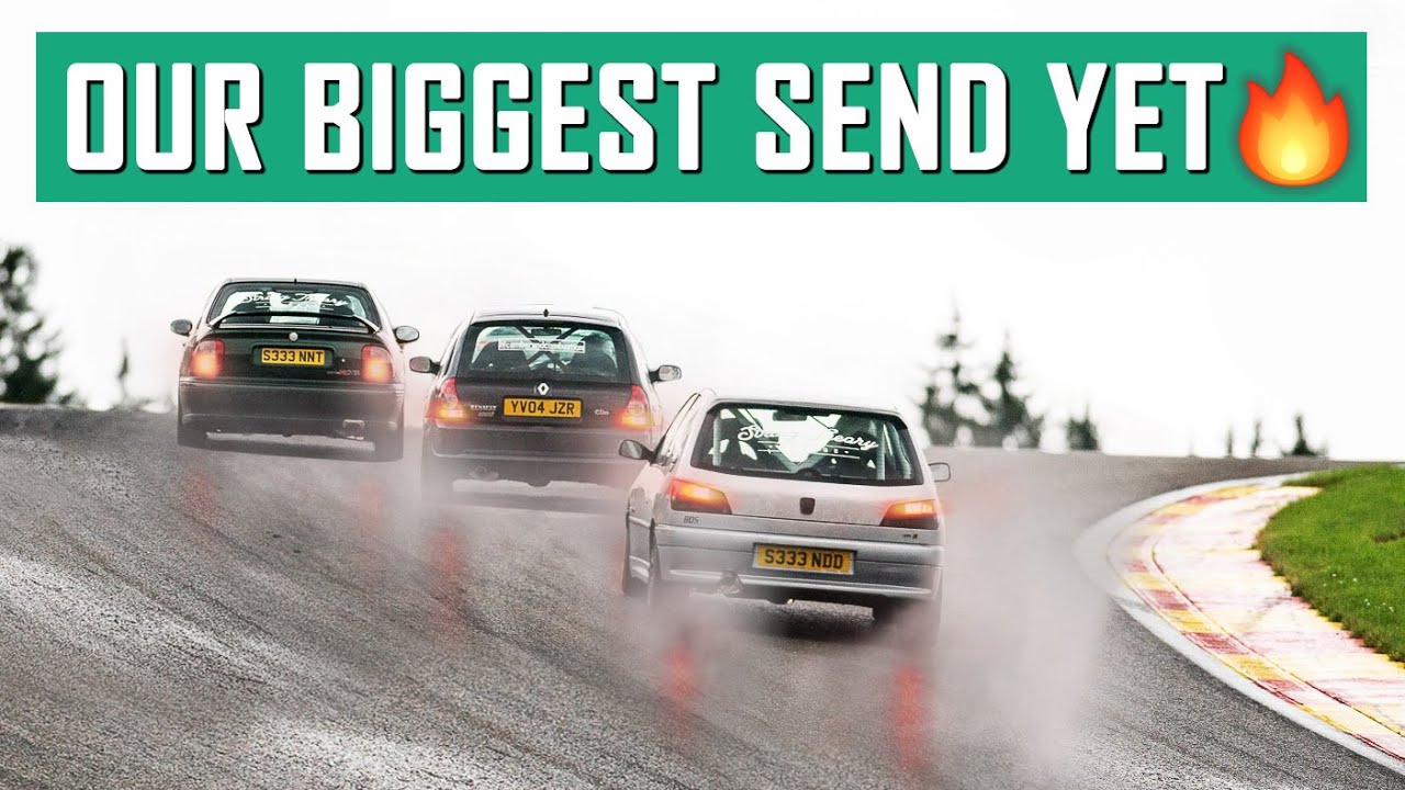 3-way FWD Drifting in the Rain at Spa Francorchamps. What could go wrong...?