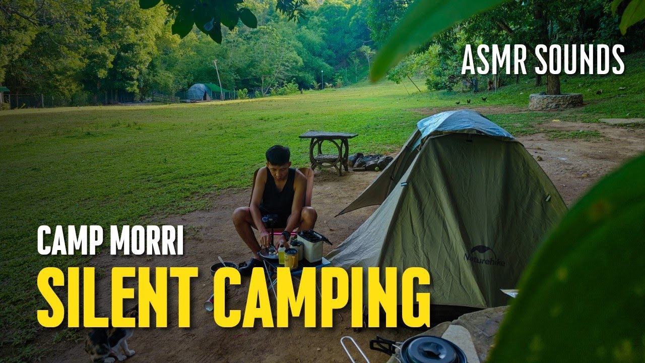 Silent Camping at Camp Morri | ASMR Nature Sounds, No Talking, Commute Travel Vlog