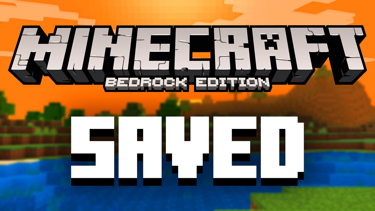 Minecraft Bedrock is SAVED