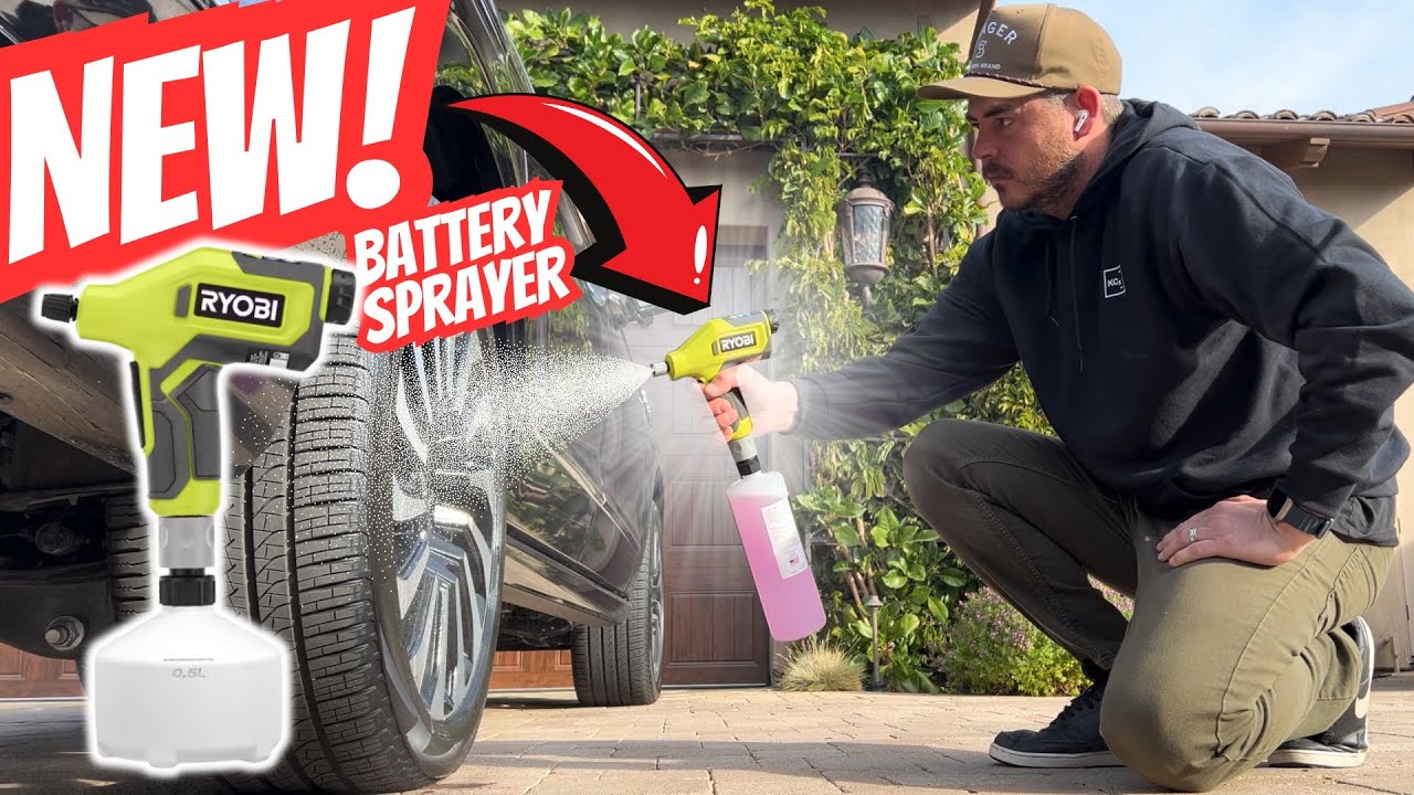 The Amazing New Ryobi Compact Battery Powered Chemical Sprayer! REVIEW