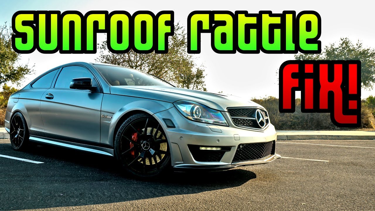 Mercedes Pano Sunroof Rattle FIX!!! AND Dropping the Headliner - W204 C Class Coupe