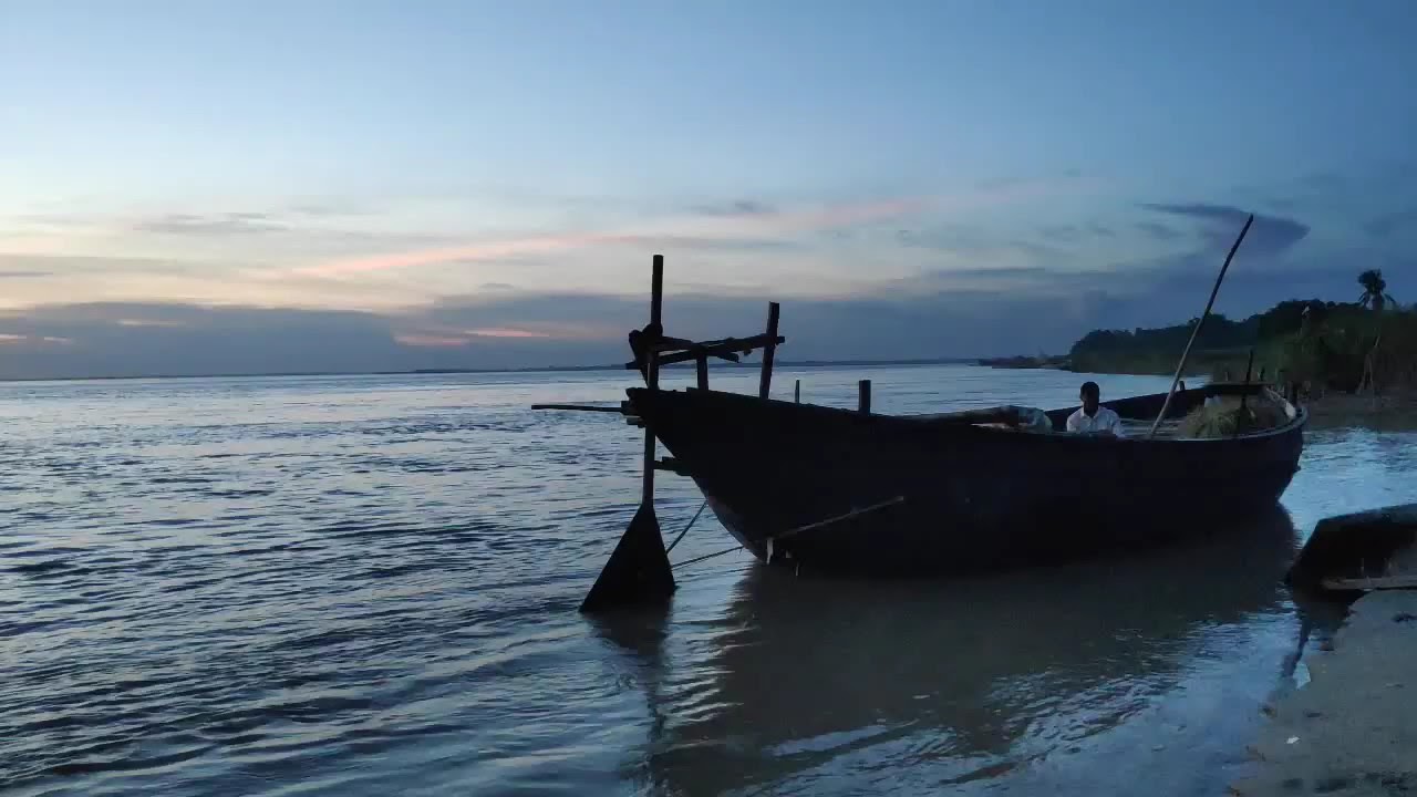 India! Best Video Sunset View- Ganga River!! ख़ूबसूरत शाम 📸