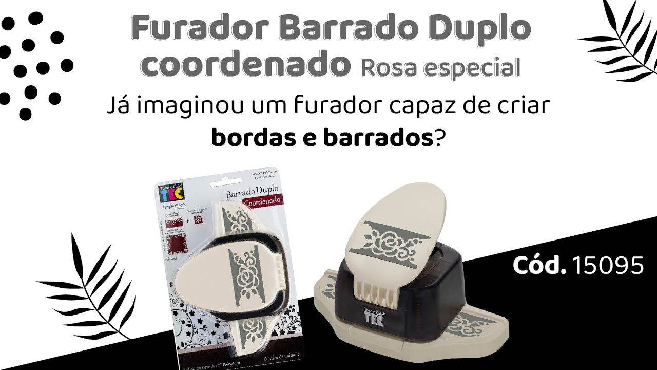 Fa&ccedil;a borda e barrado com um &uacute;nico furador utilizando o Furador Barrado Duplo Coordenado 😍😍