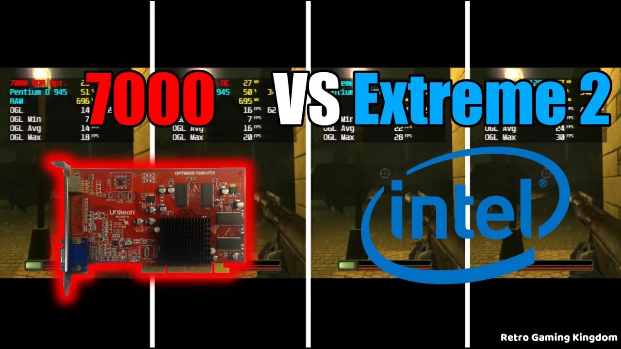Radeon 7000 DDR (Radeon VE) vs Intel Extreme Graphics 2 - Test In 5 Games