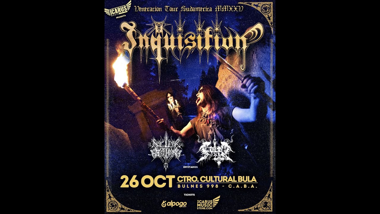 Inquisition Live Argentina Buenos Aires Centro Cultural Bula 26-10-2025