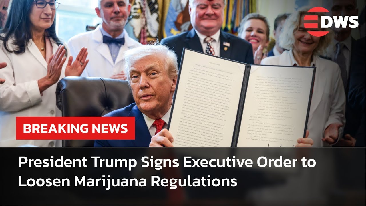WATCH: President Trump Signs Executive Order to Loosen Marijuana Regulations | Oval Office | AC15
