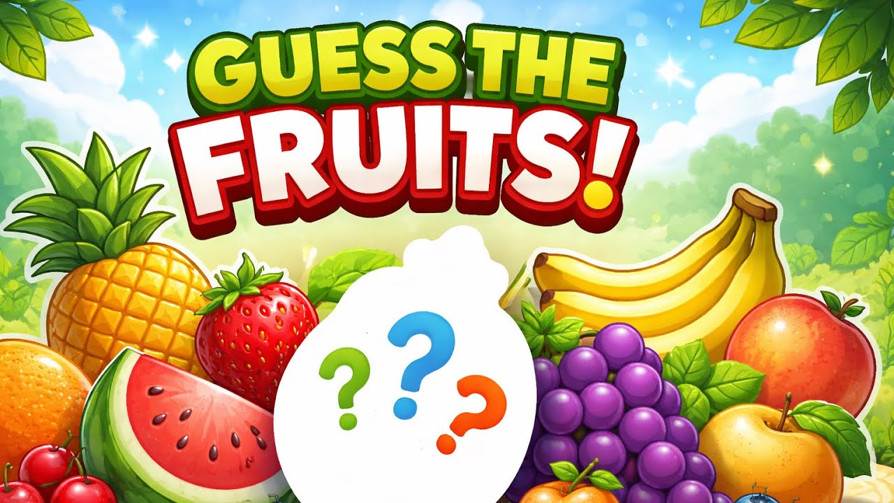 Guess the fruits #toddlerslearning #kidslearning #englishlearning #exploreformore #fruitsinenglish 