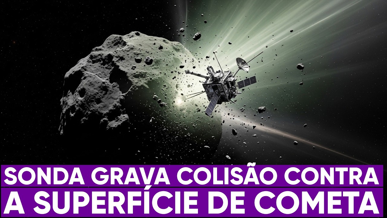 Sonda colide contra a superfície de cometa
