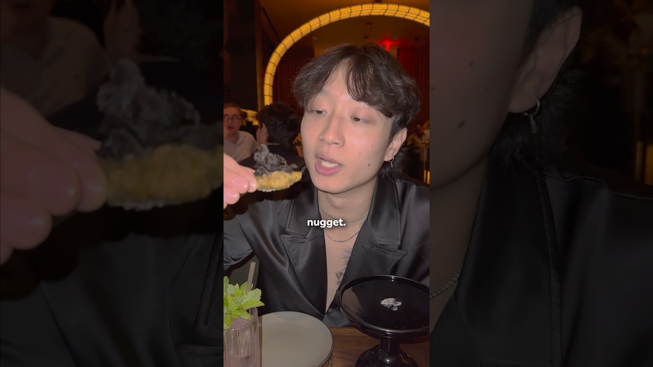 Fine Dining Fried Chicken And Champagne #coqodaq #nyc #cocktails #bartender #bartending #mixology