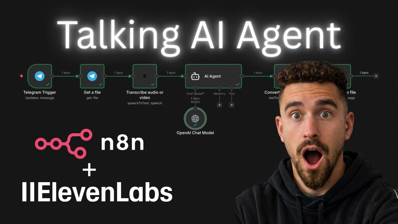 🤯 This AI Agent Sends Voice Replies Automatically (n8n Workflow)