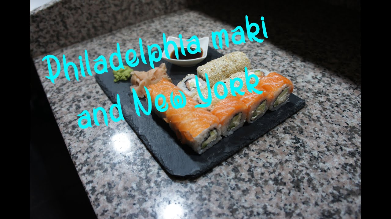 How to make Philadelphia Maki And New York maki Sushi Rolls