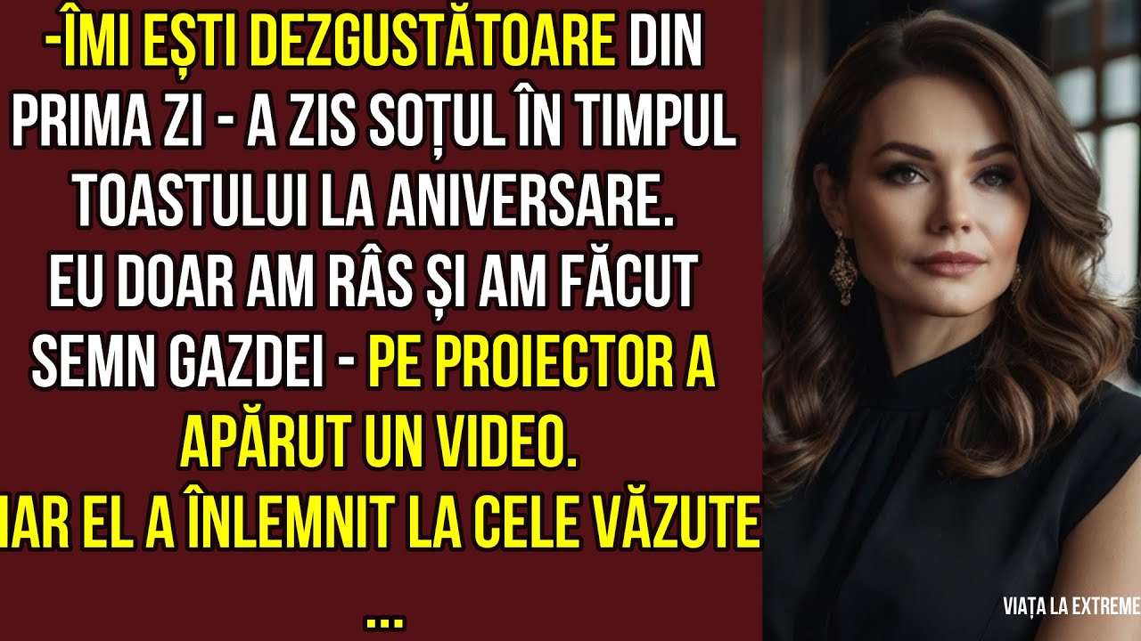 Îmi ești dezgustătoare din prima zi a zis soțul pe proiector a apărut un video.Iar el a înlemnit...
