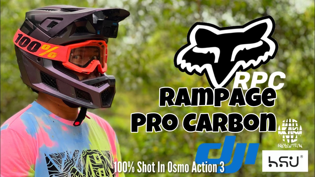Fox Rampage Pro Carbon Helmet RPC / DJI Osmo Action 3 UltraWide POV test (Slomo MTB Cinematic Edit)