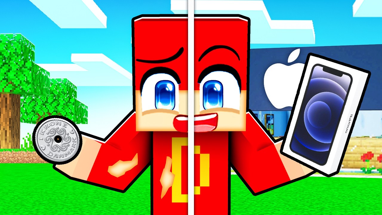 Jeg Byttede 1kr Til En iPhone i Minecraft!