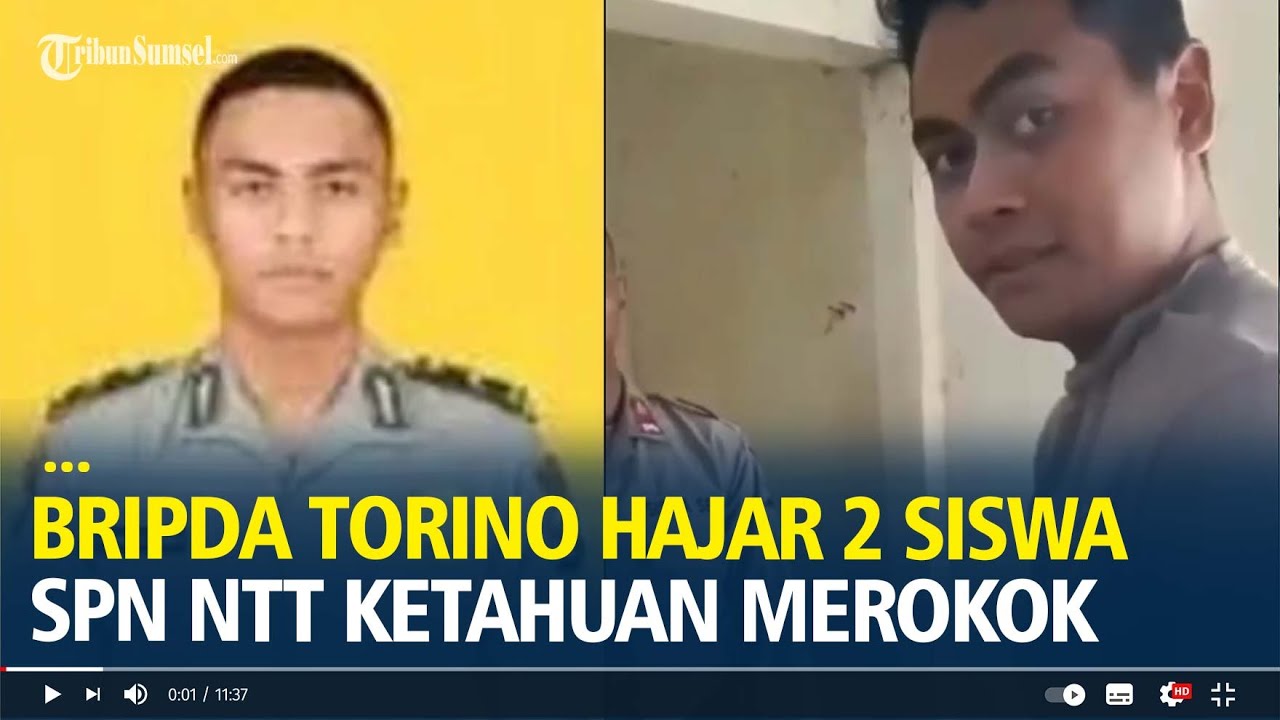 Detik-detik Bripda Torino Hajar 2 Siswa SPN NTT Gegara Ketahuan Merokok, Kini Dipatsus