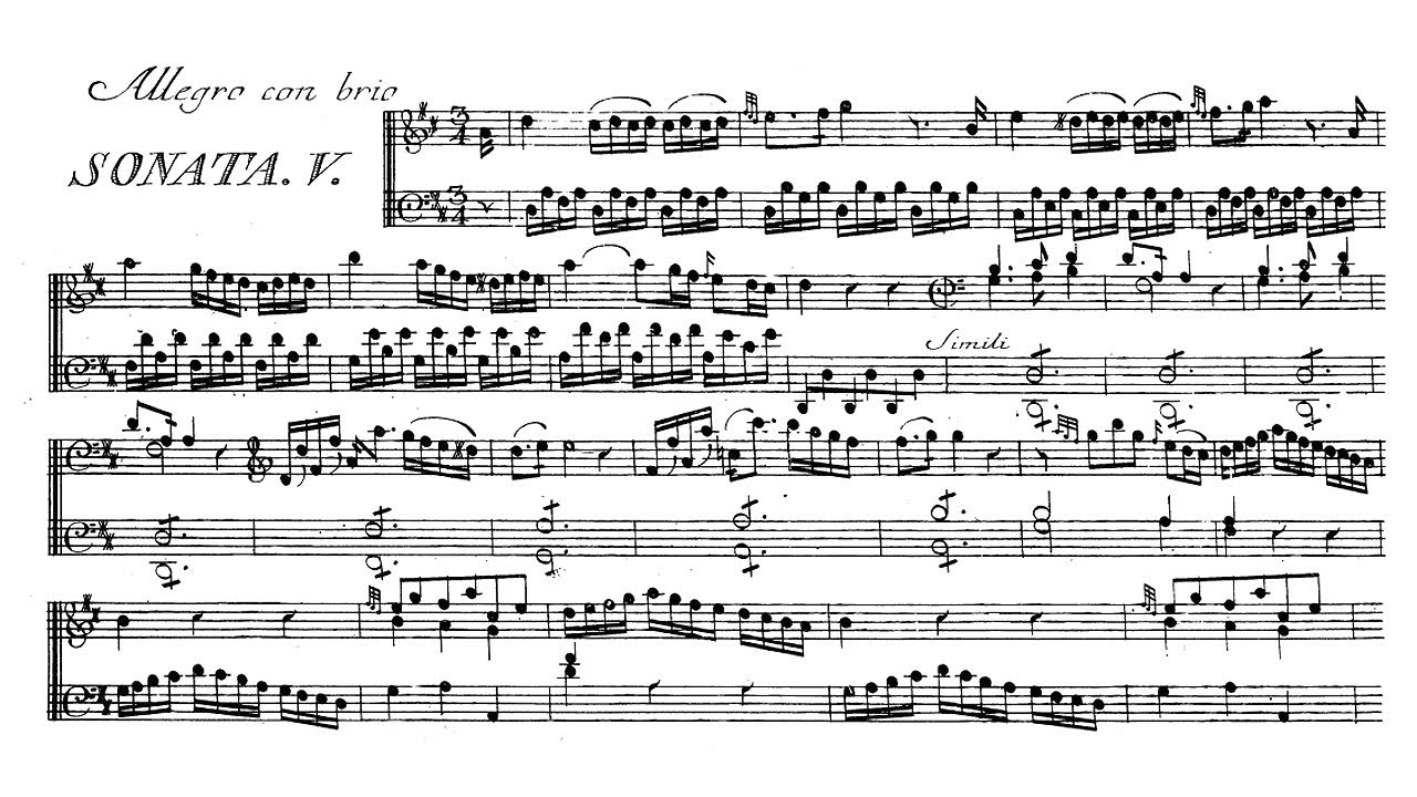 Cherubini: Sonata No. 5 in D major - Luciano Sgrizzi, 1964 - MHS 1550