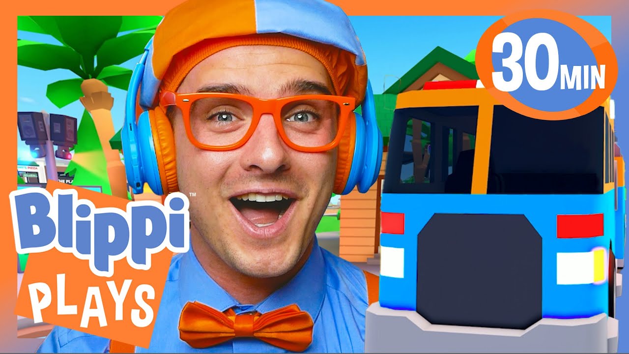 Blippi Builds A Firetruck in Paradise RP! | BEST OF BLIPPI PLAYS ROBLOX! | Gaming Videos for Kids