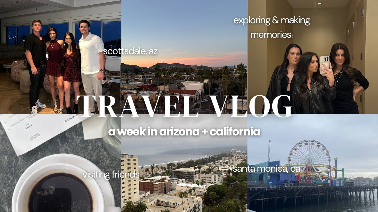 TRAVEL VLOG | visiting close friends, exploring new places, nye in scottsdale, & holiday travels 📍✨🎡