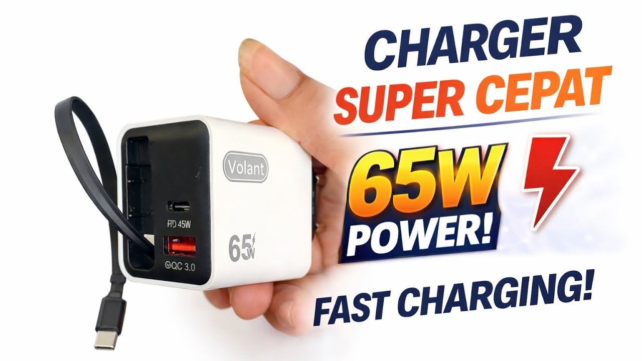 Review Jujur Charger 65W Volant | Klaim Kencang, Beneran?