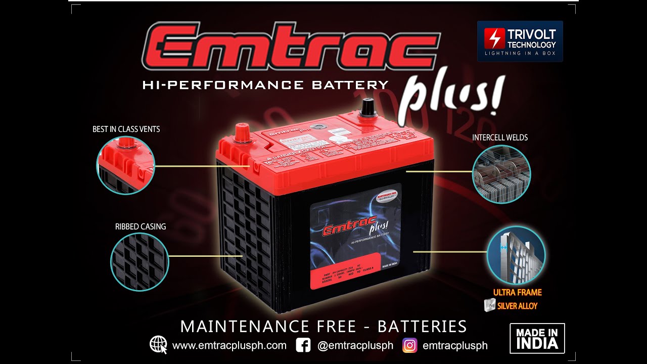 Ắc quy Emtrac Plus 55B24L