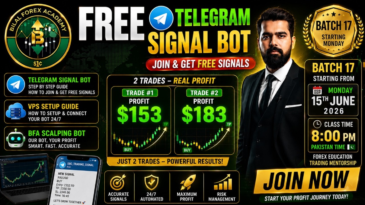 FREE Telegram Signal Bot | $153 + $183 Profit in Just 2 Trades | BFA Scalping Bot