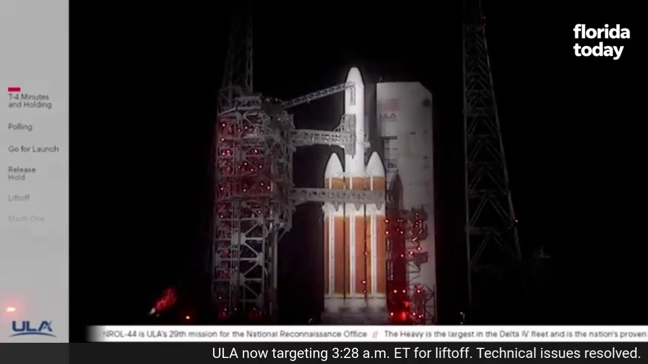 NROL-44: Delta IV Heavy launch from Cape Canaveral