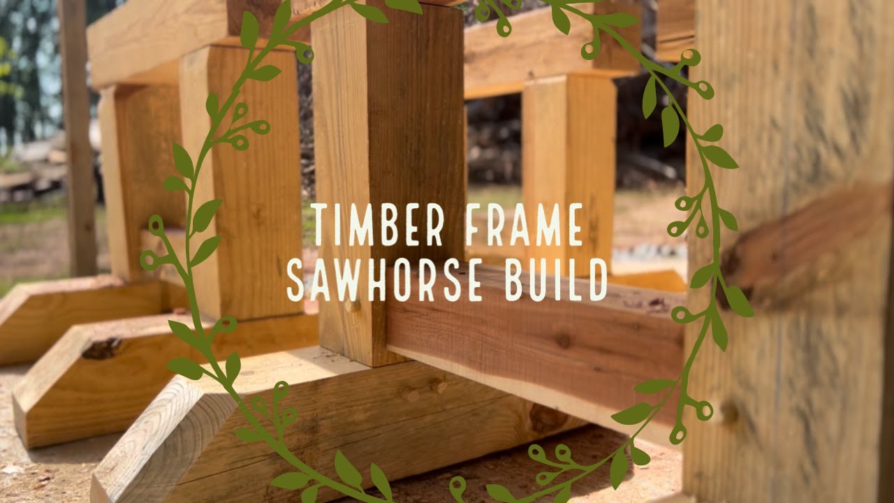 Timber Frame Sawhorse Build (ASMR)