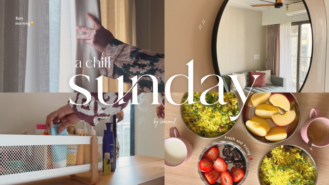 My Relaxing Sunday Routine 🌻 🌿 | A day in my life ☕️ | A chill sunday | ASMR vlog