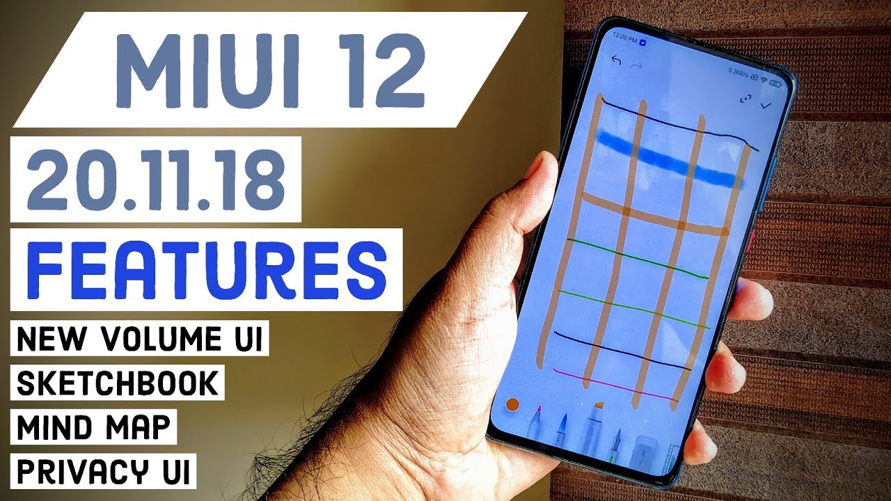 Miui 12 Latest Update 20.11.18 China Beta Rom Features | New SketchBook, Volume Ui & More | Hindi